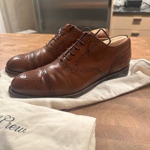 J. Crew Brown Leather Oxfords